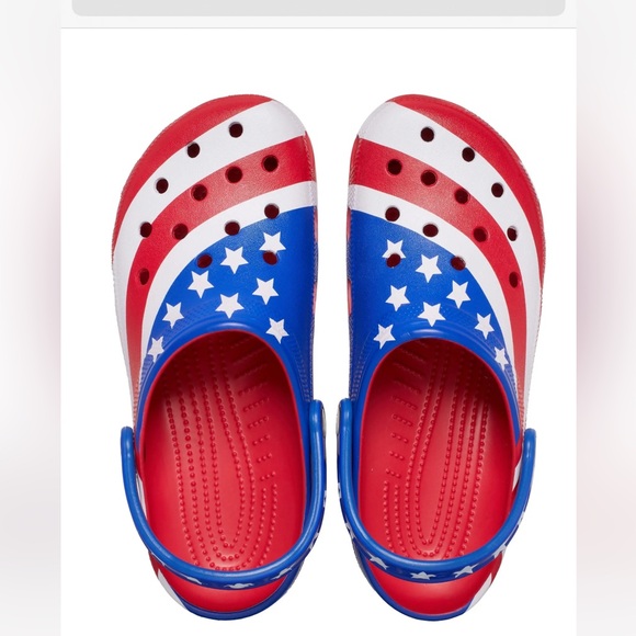 Crocs | American Flag Clogs | Adult Unisex Size: Men 8 Women 10 - Picture 4 of 7